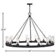 thumbnail image 6 of 29209BK Hinkley Lighting Sawyer - 75W 15 LED Outdoor Extra Large Hanging Lantern In Rustic Style-28.5 Inches Tall and 46 Inches Wide, 6 of 7