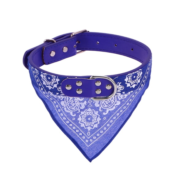 BRIGHTFUFU Collares ajustables de baberos para mascotas de 2,5 cm, vendaje triangular, bandana, collar de toalla de saliva para mascotas, gatos, perros, limpieza de alimentación, talla XL (azul)