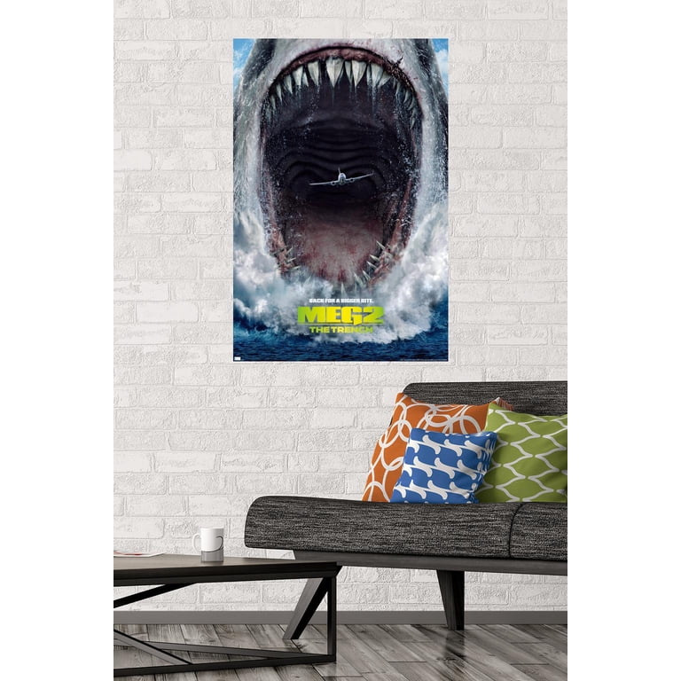 Meg 2: The Trench - Plane One Sheet Wall Poster, 22.375