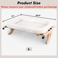 thumbnail image 2 of Sturdy  Window Perch with Cushion Bed Cover, Large Size for Cats, Easy to Adjust on Sill, Bedside, Drawer, 2 of 6