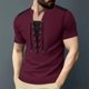 thumbnail image 1 of pstuiky Camisa de manga corta para hombre, Blusa informal de manga corta con botones y cuello vuelto para hombre camisas casuales para hombre l, 1 of 9