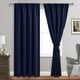 thumbnail image 1 of Cortinas opacas JIUZHEN con aislamiento térmico, color azul marino, 107 x 213 cm, 1 of 9