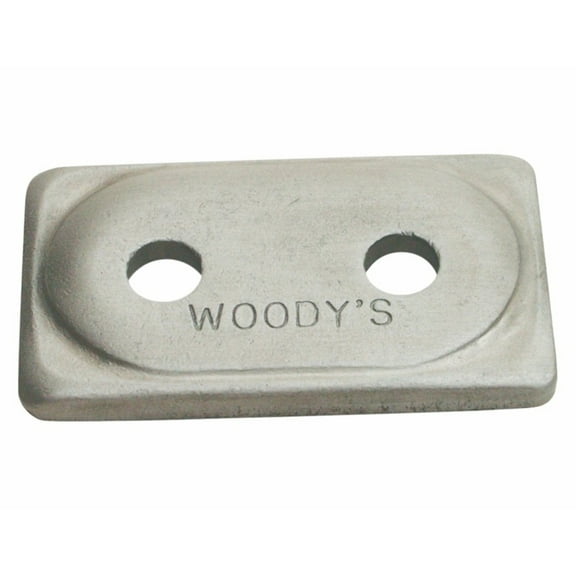 Woodys Double Digger Natural Aluminum Support Plates 48 Pack (ADD2-3775-B)