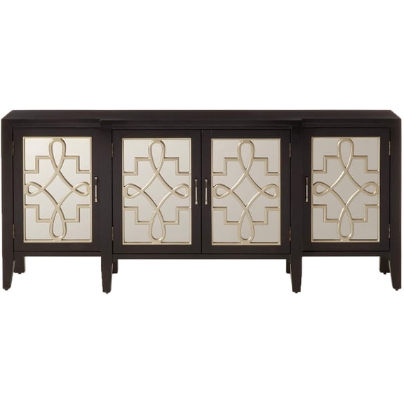 Pemberly Row Console Table in Antique Black