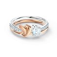 thumbnail image 1 of SWAROVSKI Lifelong Heart Ring, Clear Swarovski Crystals with Mixed Metal, Rose-Gold Tone, and Rhodium Finish, Lovers Knot, Size 7, Part of the Swarovski Lifelong Heart Collection, 1 of 2