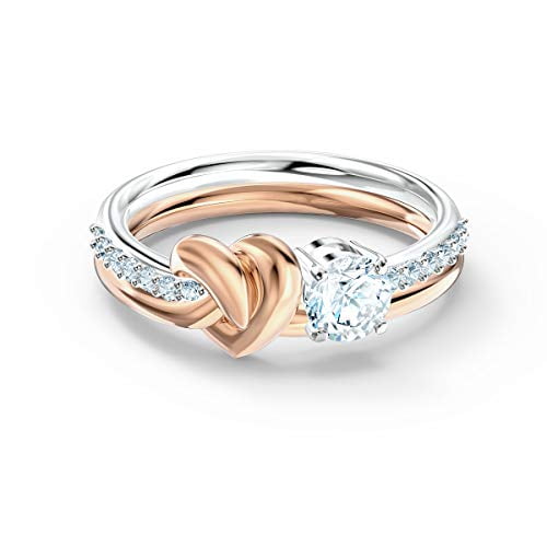 FINAL SALE - Shimmering Knot Ring, Rose gold plated