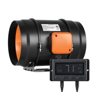 KFFKFF 8-Inch Inline Duct Fan HVAC Exhaust Blower Kit EC Variable Speed Control