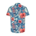 thumbnail image 5 of ZCFZJW Hawaiian Shirts for Men Trendy Summer Short Sleeve Tropical Floral Printed Button Down Graphic Holiday Beach Vacation Tees Tops Multicolor#19 XXXL, 5 of 5