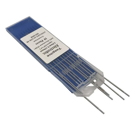 

Tungsten Electrodes 10pcs/1 Bag TIG Welding Tungsten Electrodes 0.8% Zirconiated WZ8 Tungsten Electrode Welding Rods (2.0MM x 150MM)