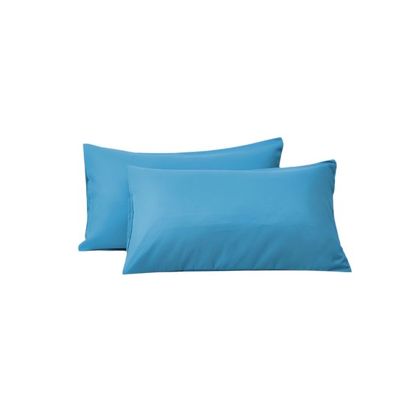 AUQ 2Pcs Pillow Cases,Flannel-Type Weave Queen Pillow Cases Set of 2,Concealed Edge Pillowcase Long Pillow Case,Style1