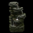 thumbnail image 3 of Northlight 24.25" Gray Lighted 5-Tier Outdoor Garden Water Fountain, 3 of 6
