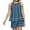 Navy, variant on Short Sets for Women Cotton Linen Loose Fit Sleeveless Crewneck Tank Top and Shorts 2 Piece Matching Set Lounge Set