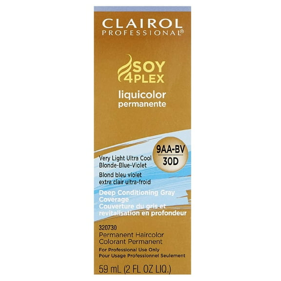 Clairol Soy4Plex VERY LIGHT ULTRA COOL BLONDE-BLUE-VIOLET Liquid 2oz HC-SPL9AA-BV(30D)