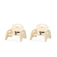 thumbnail image 1 of Foundations Simple Sitter 5” Low Wood Feeding Chairs, Stackable Wood Toddler Chairs with Food Service Grade Finish, 2 Pack, 1 of 7