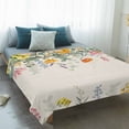 thumbnail image 4 of Eucalyptus Leaves Floral Blanket Soft Cozy Warm Throw Blanket for Couch, Plush Fuzzy Flannel Fleece Blankets for Sofa, Spring Rustic Botanical Flowers Bed Blankets Lightweight Gifts for Men, 50"x80", 4 of 9