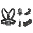thumbnail image 1 of Mount Cameras Chest Harness Set Length Adjustable Breathable Elastic 5 in 1 Smartphone Chest Mount for Sports, 1 of 8