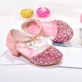 thumbnail image 6 of Fozruso Girls Princess Party Pump Shoes,Sizes 10 Little Kid,Low Heeled Glitter Dress Shoes Ankle Buckle Strap Party School Shoes, 6 of 7