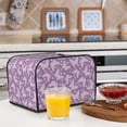 thumbnail image 6 of Lsque Purple Butterflies Floral Print 4 Slice Toaster Cover , Kitchen Appliance Dustproof Protector , Toaster Protector Dustproof Kitchen Appliance Cover, 6 of 7