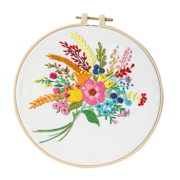 EGNMCR Room Decor Home Decor Embroidery Stitch Kit Set for Beginners-Handmade Embroidery DIY DIY Embroidery