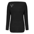 thumbnail image 2 of fatyb Women's One Shoulder Tops Casual Long Sleeve Ruched Going out Shirts Trendy Summer Tee Blouses, 2 of 5
