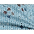 thumbnail image 4 of oneOone Rayon Sky Blue Fabric Floral & Texture Sewing Material Print Fabric By The Yard 56 Inch Wide, 4 of 5