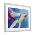 thumbnail image 2 of Stupell Industries Contemporary Breaching Humpback Whale Gray Framed Print Under Glass, 23 x 17, by Chromatic Storm Studio, 2 of 8