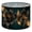 Color 3, variant on Linen Drum Lamp Shades seamless gold black tropical leaves dark Exotic botanical 13" x 13" x 10" Lampshade for Table Lamps Floor Lamps Lamp Shade Replacement Easy Assembly Required