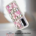 thumbnail image 3 of XPM for Samsung Galaxy A17 5G Phone Case, 3D Diamond Floral Butterfly Bling Stone Hybrid, Sparkly Rhinestone Gemstone Back Shockproof Cover for Galaxy A17 (Purple), 3 of 9
