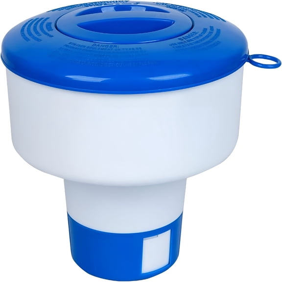 ACDANC Pool Chlorine Floater for Pools Fits 3" Tablets,7" Diameter Chlorine Tablet Floater with Adjustable Flow Vents Balanced Chemical Dispenser for Hot Tub/Spa（Collapsible）
