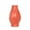 Orange #0, variant on Imitation Ceramic Plastic Vase for Dried Flower Arrangements | Orange or Blue Art Style Home Decor | 9.45x3.62x3.62 inch Table Centerpiece for Living Room & Dining