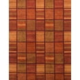 thumbnail image 1 of Ahgly Company Indoor Rectangle Abstract Red Checkered Area Rugs, 4' x 6', 1 of 6