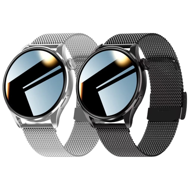 Waterproof Touchscreen Smartwatch For Men Women Bluetooth Calling Sleep Monitor Fitness Tracker Stainless Steel Strap Version A A