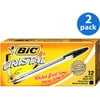 (2 pack) (2 Pack) BIC Cristal Xtra Smooth Ball Pen, Medium Point (1.0mm), Black, 12 Count