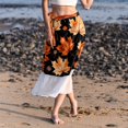 thumbnail image 6 of Maple Leaves Stunning Chiffon Beach Dresses for Women - Summer Dress for the Beach, 6 of 6