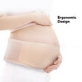 thumbnail image 2 of Banda para el vientre de maternidad para mujeres embarazadas: el embarazo debe tener una banda de soporte para el abdomen, la pelvis y la cintura (beige), 2 of 5