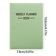 thumbnail image 3 of PPgejGEK A7 Mini Daily Planner Notebook 2025, Pocket Organizer with 64 Sheets 128 Pages, Travel Diary for Work Study, 4.13 x 3.03 Inches Size, Easy to Carry Compact Design, 3 of 5