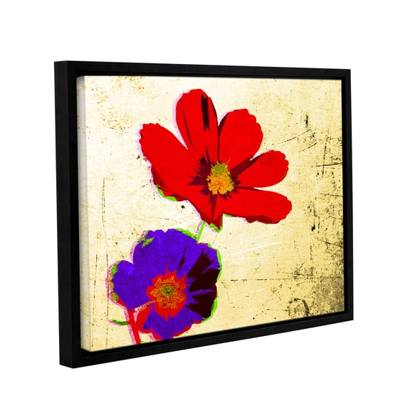 Purple Pop Gallery Wrapped Floater-framed Canvas