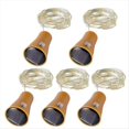 thumbnail image 1 of 5 Luces Solares de Cadena para de Vino, 2 M, 20 LED, Alambre de Cobre, para Decoración de Bodas, Fiestas y Jardines, Multicolor., 1 of 6
