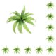 thumbnail image 2 of Advancent Plantas artificiales ecológicas para interiores o exteriores Flores artificiales de bajo mantenimiento Elegante 18 Gran hoja persa 18Gran hoja persa 10piezas, 2 of 6