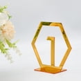 thumbnail image 4 of Mashaouyo Desktop Decor Three Dimensionals Gold And Silver Acrylic Wedding Digital Table Number Card Table Seat Card Mirror Table Ornaments, 4 of 4