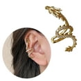 thumbnail image 2 of Unique Dragon Ear Cuff Adornment Stylish and Fashionable Clip On Earrings for Non Pierced Ears Dainty Ear Jewelry Charm, 2 of 8