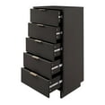 thumbnail image 6 of Manhattan Comfort Granville Tall & Narrow Engineered Wood Dresser in Dark Gray, 6 of 7