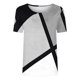 thumbnail image 4 of Puntoco Liquidación de camisetas cortas para mujer Camiseta estampada informal y de moda para mujer con cuello redondo y manga corta, 4 of 4