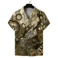 thumbnail image 2 of Camisas Para Hombre Camisa de manga corta con flores para hombre, estilo playero de verano, informal, relajada, para perezosos (C, S), 2 of 4