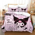 thumbnail image 1 of Sanrio Digital Printing HelloKitt Pudding Dog Cartoon Style Quilt Cover Bedding Three-piece Set Two-dimensional Home Furnishing WT, 1 of 5