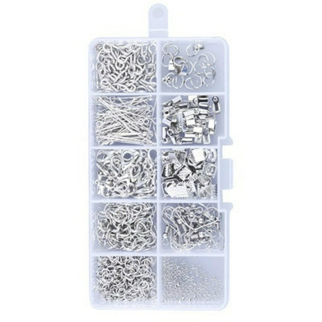 Yeacher Jewelry Making Kit Jewelry Findings Starter Set Jewelry Beading Making and Tools Pliers Silver Beads Wire Starter Tool