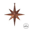 thumbnail image 2 of Vickerman M167288 8 in. Copper Glitter Bethlehem Star Ornament - 4 per Box, 2 of 3