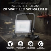 Master Electrician 20W Rechargeable 2,000 Lumen LED Slim Line Work Light