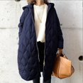 thumbnail image 2 of Vedolay Womens Parkas Open Front Cardigan Coat 2023 Jacket Blue,One Size, 2 of 5