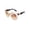Brown, variant on FEISEDY Retro Oversized Square Horn Sunglasses Semi Cat Eye Butterfly Glass Big Thick Bold Frame B2572